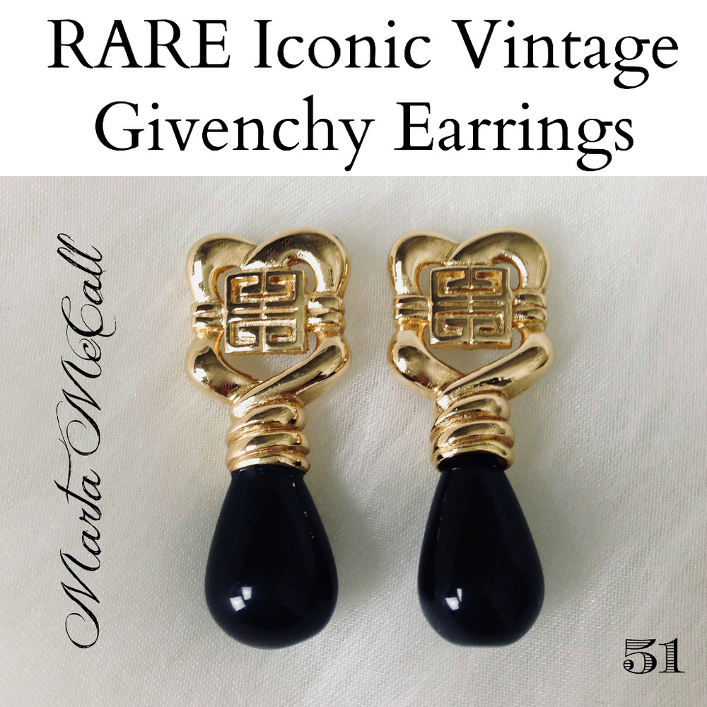 RARE ICONIC VINTAGE GIVENCHY EARRINGS